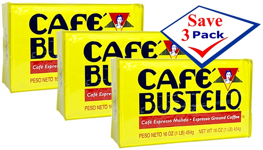 Bustelo Cuban Coffee Vacuum Pack 1Lb Pack of 3